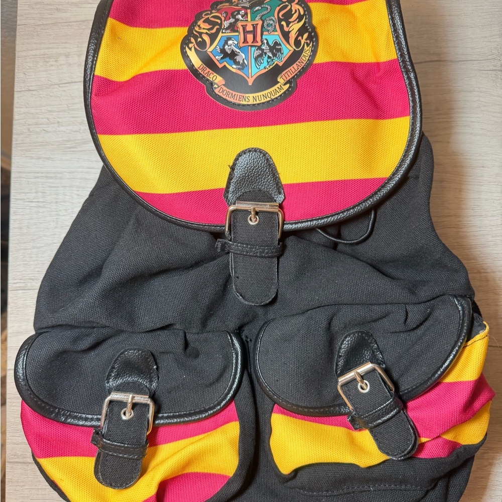 Harry Potter Hogwarts Striped Backpack
